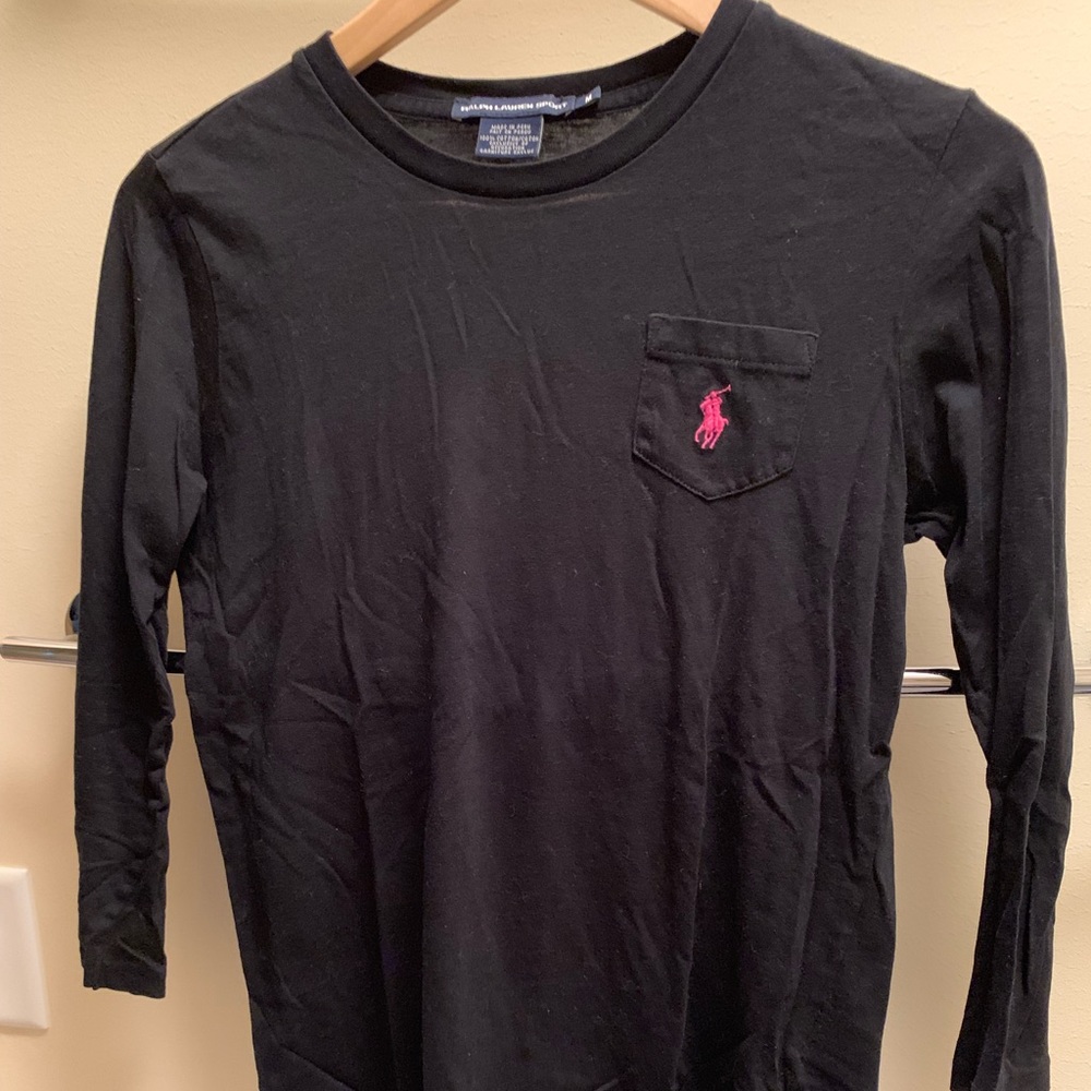 Polo crew neck pocket tee